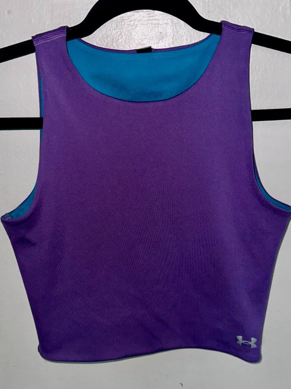 Under Armour Purple (and Teal) Athletic Crop Tank Top